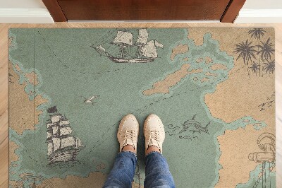 Tapete capacho Mapa antigo