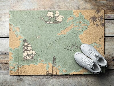 Tapete capacho Mapa antigo