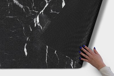 Tapete de entrada Mármore preto