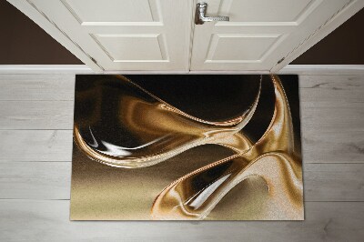 Tapete de entrada Abstração Dourada