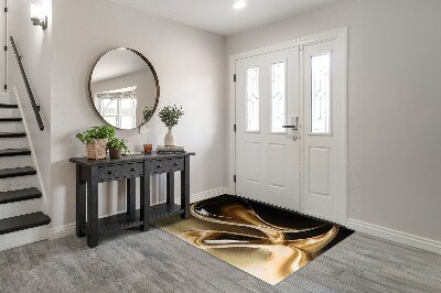 Tapete de entrada Abstração Dourada