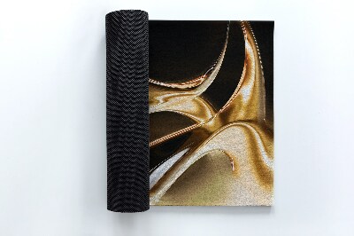 Tapete de entrada Abstração Dourada