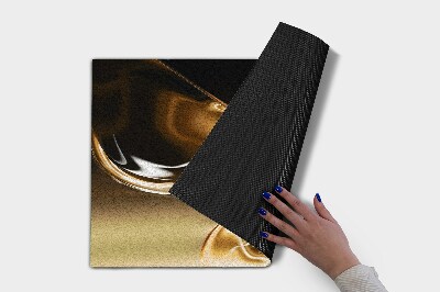 Tapete de entrada Abstração Dourada