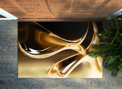 Tapete de entrada Abstração Dourada