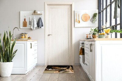 Tapete de entrada Abstração Dourada