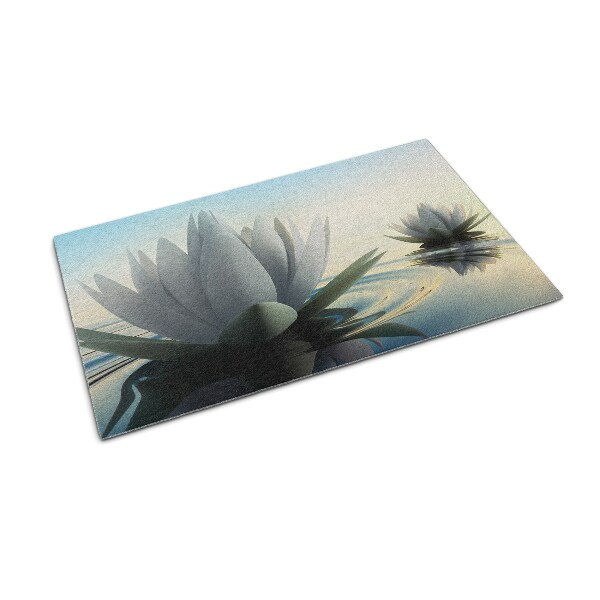 Tapete de entrada Flores Nenúfares