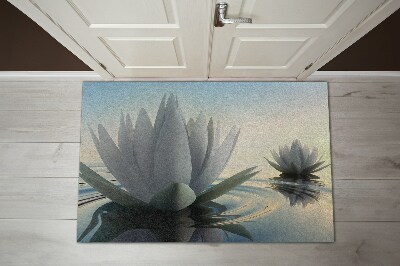 Tapete de entrada Flores Nenúfares