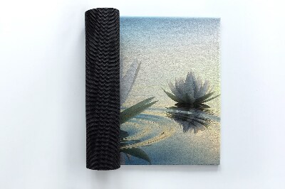 Tapete de entrada Flores Nenúfares