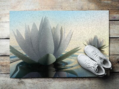 Tapete de entrada Flores Nenúfares