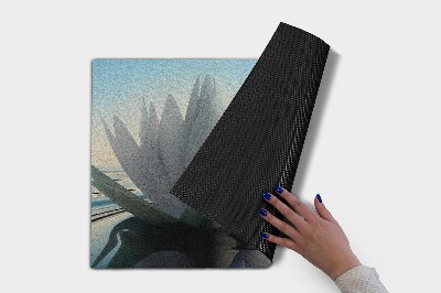 Tapete de entrada Flores Nenúfares