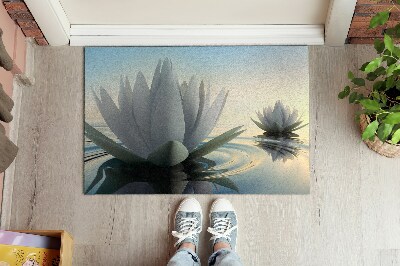 Tapete de entrada Flores Nenúfares