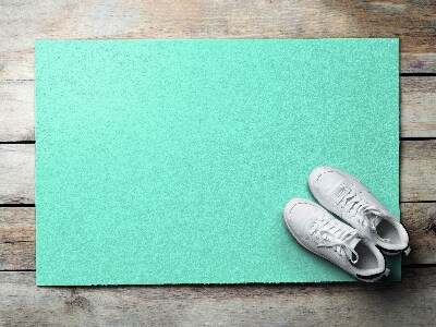 Tapete de entrada menta pastel