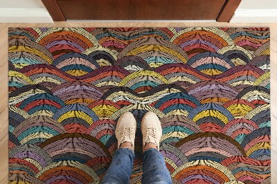 Tapete capacho Abstração colorida