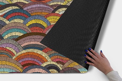 Tapete capacho Abstração colorida