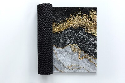 Tapete de entrada Mármore dourado