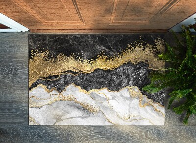 Tapete de entrada Mármore dourado