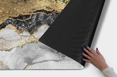 Tapete de entrada Mármore dourado