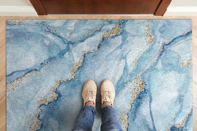 Tapete capacho Mármore azul