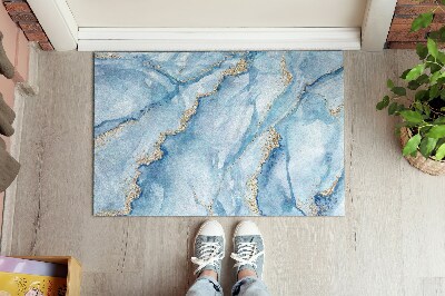 Tapete capacho Mármore azul