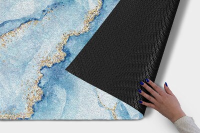 Tapete capacho Mármore azul