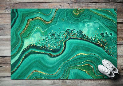 Tapete de entrada Mármore turquesa