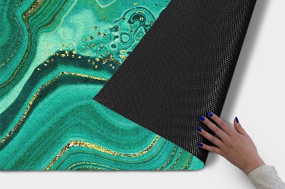 Tapete de entrada Mármore turquesa