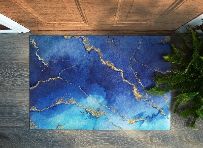 Tapete de entrada Mármore azul