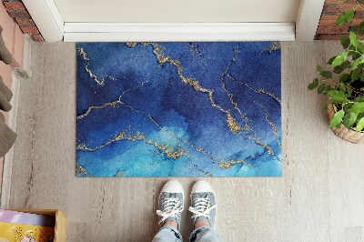 Tapete de entrada Mármore azul