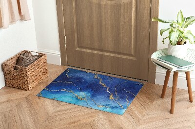 Tapete de entrada Mármore azul