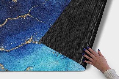 Tapete de entrada Mármore azul