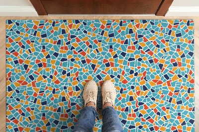 Tapete capacho Abstração colorida