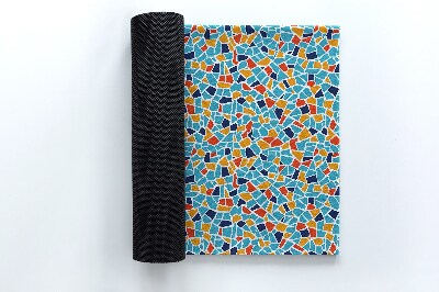 Tapete capacho Abstração colorida