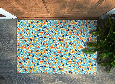 Tapete capacho Abstração colorida