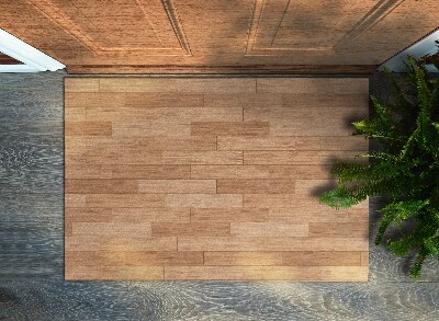 Tapete capacho Piso de madeira