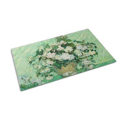 Tapete de entrada Rosas de Van Gogh