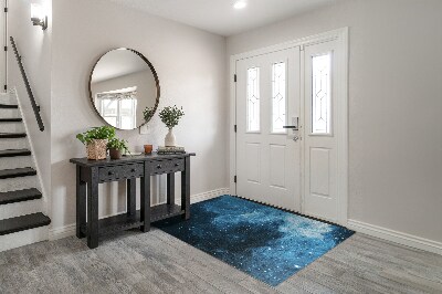 Tapete capacho Abstração azul