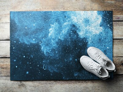 Tapete capacho Abstração azul