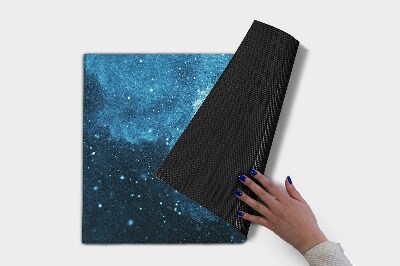 Tapete capacho Abstração azul