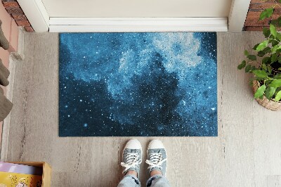 Tapete capacho Abstração azul