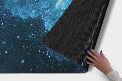 Tapete capacho Abstração azul