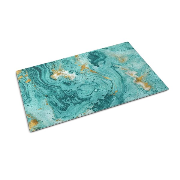 Tapete de entrada Mármore turquesa