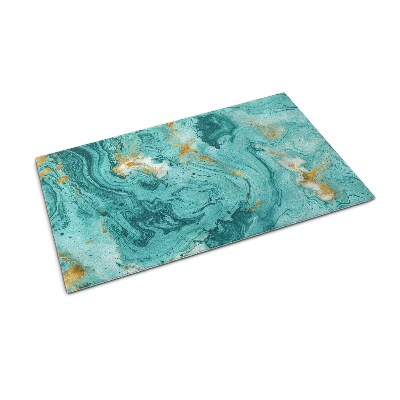 Tapete de entrada Mármore turquesa