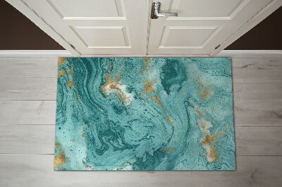 Tapete de entrada Mármore turquesa