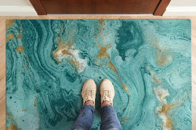 Tapete de entrada Mármore turquesa