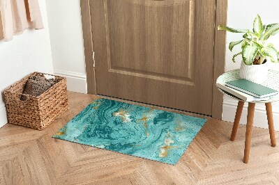 Tapete de entrada Mármore turquesa