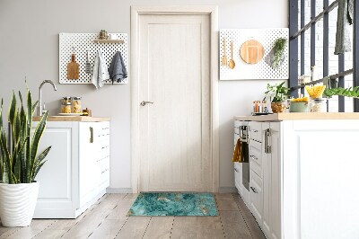 Tapete de entrada Mármore turquesa