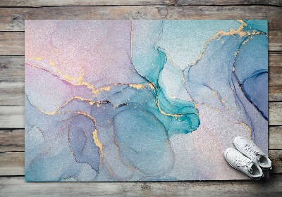 Tapete capacho Mármore colorido