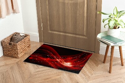 Tapete capacho Abstração vermelha