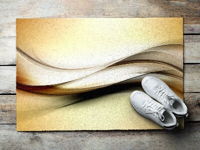 Tapete de entrada Abstração Dourada