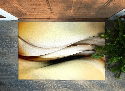 Tapete de entrada Abstração Dourada